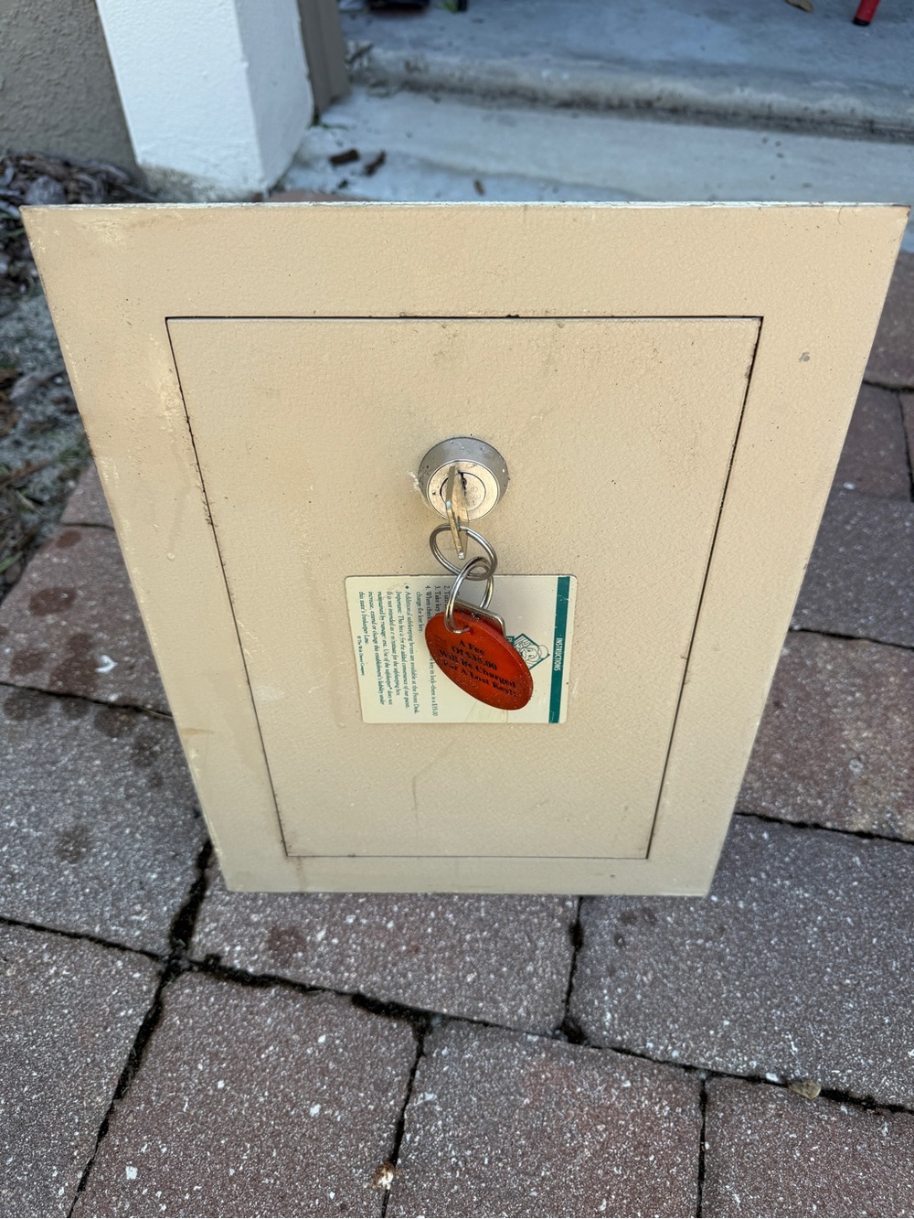 Wall safe. From a hotel.